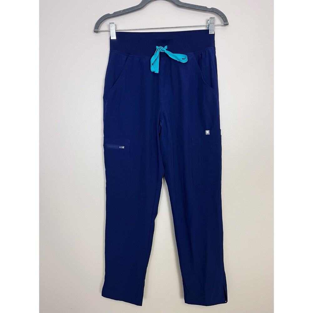 NWOT FIGS Women's XS Navy Blue Scrub Pants Nurse Doctor Technical Collection
